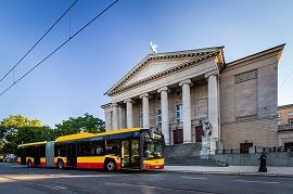 Wizualizacja Solaris Urbino 18 CNG w barwach warszawskich